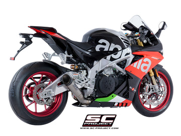 SC Project S1 Low Position Slip-On Exhaust for Aprilia RSV4 RR